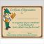 Picture of Woodsy Owl  Certificate of Appreciation