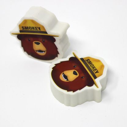 Smokey Bear erasers - Smiling