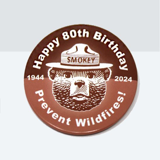 Picture of Smokey Bear 80th Button