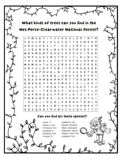 Picture of 2026 Capitol Christmas Tree Ornament Coloring Page #5 Word Find, Digital Download.